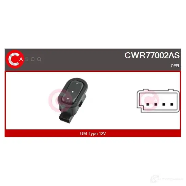 Кнопка стеклоподъемника CASCO cwr77002as 1437338306 JQ YF6