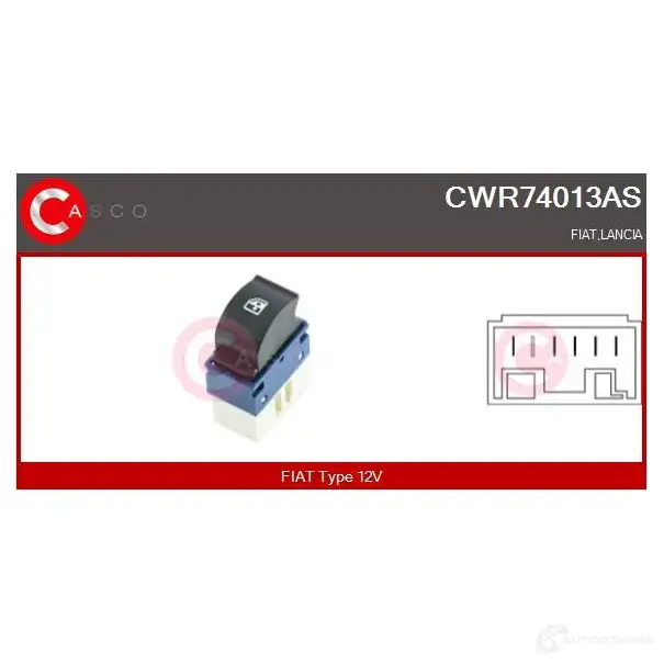 Кнопка стеклоподъемника CASCO cwr74013as P 9U8N 1437338300