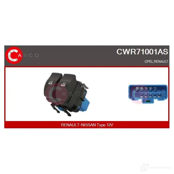 Кнопка стеклоподъемника CASCO 1437338449 cwr71001as EDW 7H1