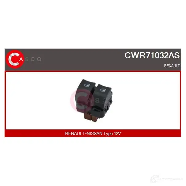 Кнопка стеклоподъемника CASCO NTR1L DJ 1437338492 cwr71032as