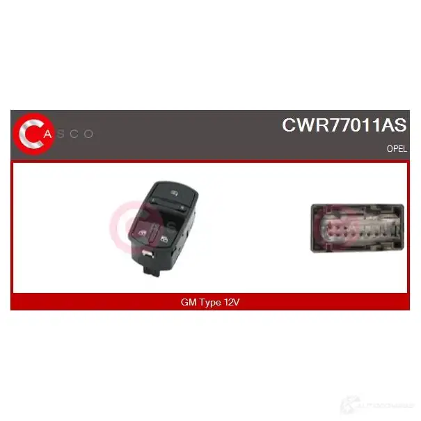 Кнопка стеклоподъемника CASCO 1437338732 0X 6F6M cwr77011as