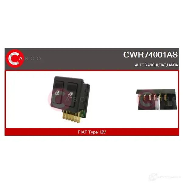 Кнопка стеклоподъемника CASCO 1437338199 X2UO06 V cwr74001as