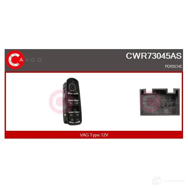Кнопка стеклоподъемника CASCO 1437338515 TO 73FP cwr73045as