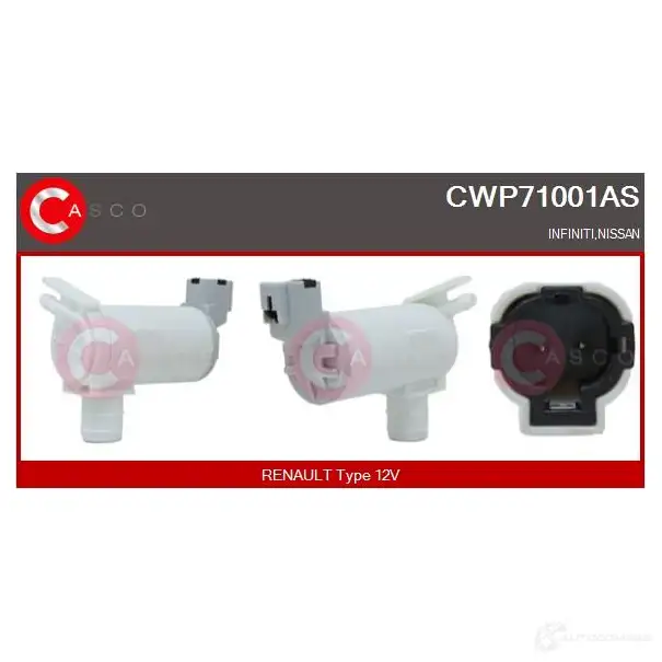 Моторчик омывателя стеклоочистителя CASCO 1424748450 cwp71001as R4TCMS K