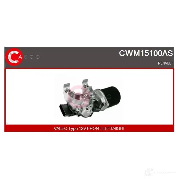Мотор стеклоочистителя, дворников CASCO cwm15100as 1232402493 MT0SKY H изображение 0