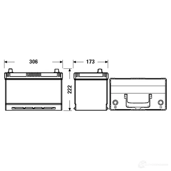 Аккумулятор 95 ач прямая 800 а 12 в efb 306x173x222 CENTRA 3661024015707 1227535697 CL955 WS 2QJ2 изображение 1