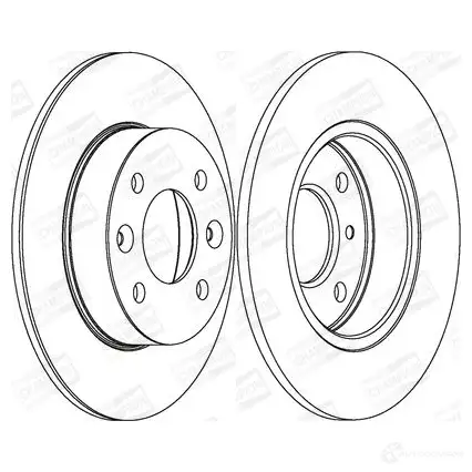 Тормозной диск CHAMPION 4M 68DE 1208714739 561257CH 4060426064709 изображение 0