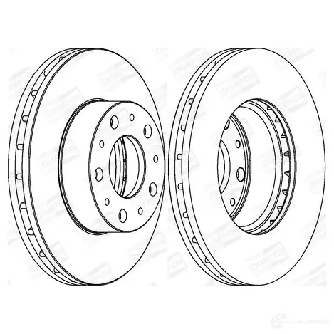Тормозной диск CHAMPION J7F 3A 1208720645 562468CH 4060426067045 - Изображение 1