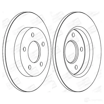 Тормозной диск CHAMPION 9BP8SM V 4060426067601 562560CH 1208721011 - Изображение 1