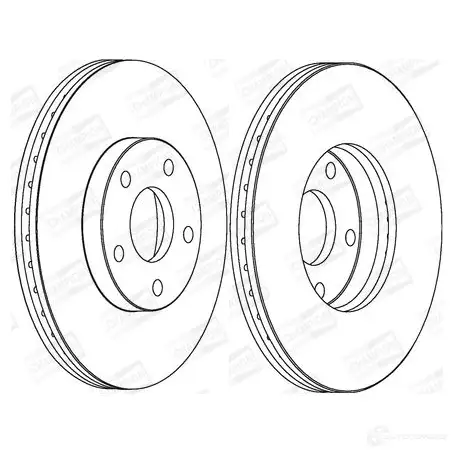 Тормозной диск CHAMPION 2 N77O5M 1208719349 562251CH 4060426067250 - Изображение 1