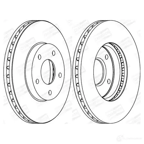 Тормозной диск CHAMPION 1208720499 4060426066680 562441CH 4O 783G изображение 0