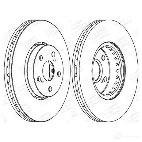 Тормозной диск CHAMPION 563048CH 1208722693 6I 67V54 4060426069216 - Изображение 1