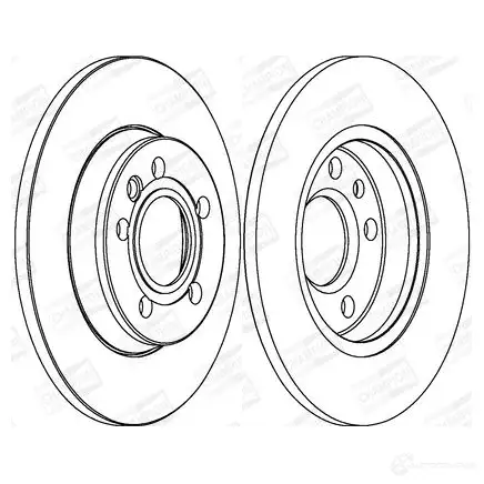 Тормозной диск CHAMPION 4060426065843 562081CH 1208718093 ME UKR изображение 0