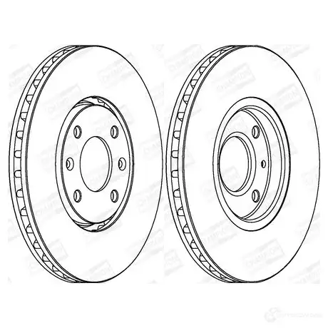 Тормозной диск CHAMPION 1208717219 562019CH 4060426065492 ZM2EP K изображение 0