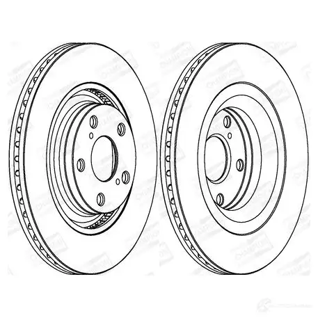 Тормозной диск CHAMPION 4060426068479 562726CH 1208721901 PPT X77 - Изображение 1