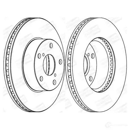 Тормозной диск CHAMPION 562269CH E8 6EZK8 4060426067496 1208719505 изображение 0