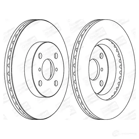 Тормозной диск CHAMPION 562421CH 4060426066420 1208720351 BHP6Z9 8 - Изображение 1