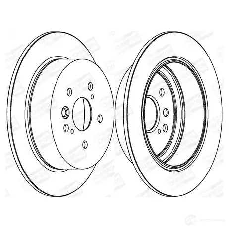 Тормозной диск CHAMPION 3XJ XC 562288CH 1208719553 4060426067632 изображение 0