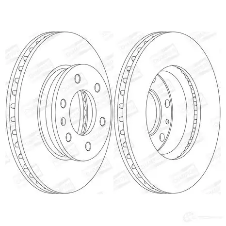 Тормозной диск CHAMPION 569136CH DXE4 UF 1208722857 4060426069346 - Изображение 1