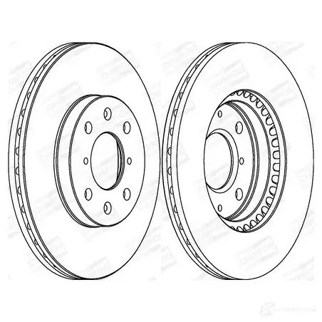 Тормозной диск CHAMPION 1437136108 562456CH 27IJN BK изображение 0