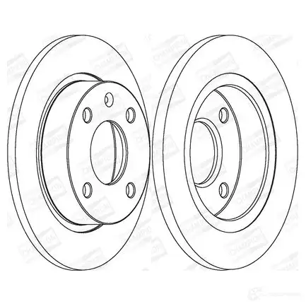 Тормозной диск CHAMPION 561496CH 1208715775 CCM D6 4060426064945 - Изображение 1