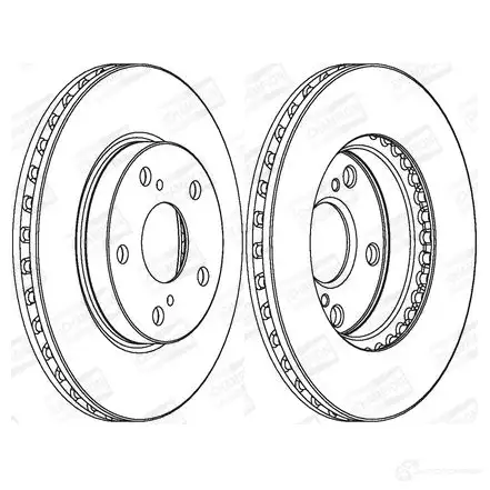 Тормозной диск CHAMPION 4060426068509 I X88F 562736CH 1208721927 - Изображение 1