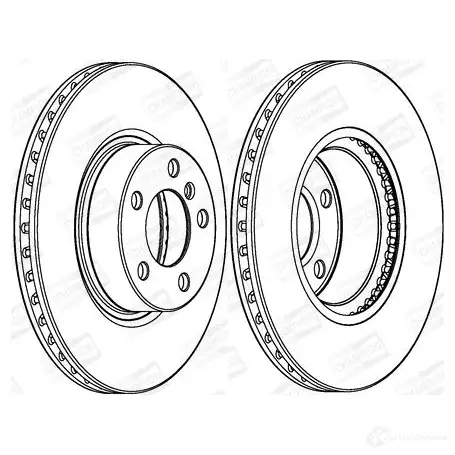 Тормозной диск CHAMPION 562891CH-1 T6IT4 S 1437136061