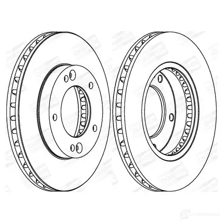 Тормозной диск CHAMPION 562772CH J 5D8N 1208722041 4060426068608 изображение 0