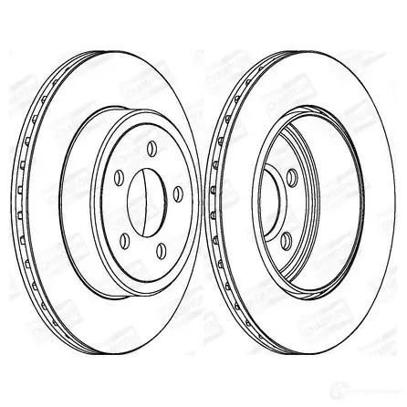 Тормозной диск CHAMPION 4060426069117 1208722581 YZ BDRY 563034CH-1 изображение 0