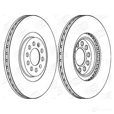 Тормозной диск CHAMPION WV39B Y 562132CH 1208718337 4060426069391 - Изображение 1