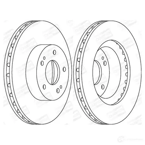 Тормозной диск CHAMPION 562873CH 4060426068875 1208722243 O 8RX3Q - Изображение 1