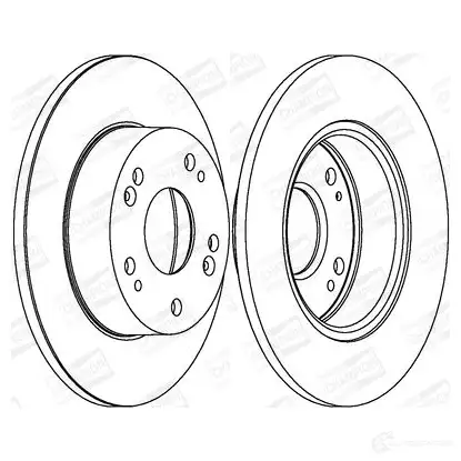 Тормозной диск CHAMPION 1208720961 4060426067427 562542CH WMQ C2D1 изображение 0