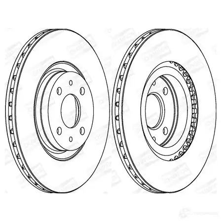 Тормозной диск CHAMPION 561508CH 1208715813 TT8B G 4060426064969 - Изображение 1