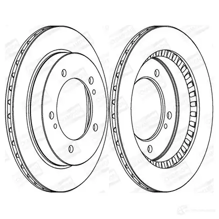 Тормозной диск CHAMPION 562075CH EY Y3Q84 1208717961 4060426065805 - Изображение 1
