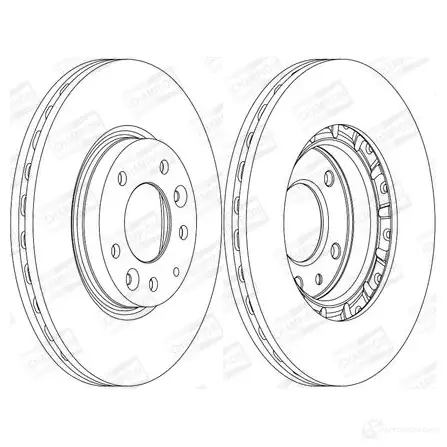 Тормозной диск CHAMPION 1417225646 562633CH 4060426068141 X18 C4 - Изображение 1