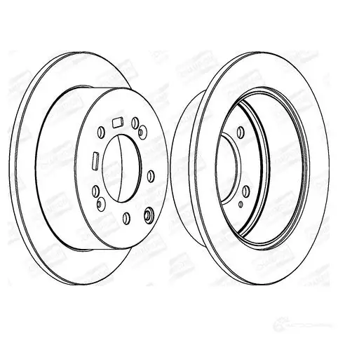 Тормозной диск CHAMPION T5 W852 1208721855 4060426068417 562686CH - Изображение 1