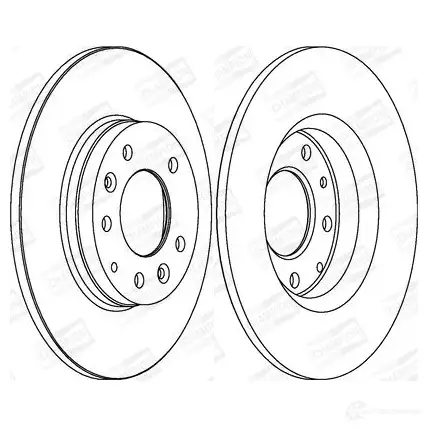 Тормозной диск CHAMPION 4060426066383 GU P6L02 562416CH 1208720323 изображение 0