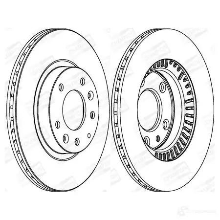 Тормозной диск CHAMPION 1208722209 562860CH 4060426069476 F6Y QS изображение 0