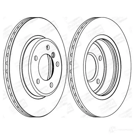 Тормозной диск CHAMPION 1208718129 TZX87 E 4060426065874 562090CH - Изображение 1