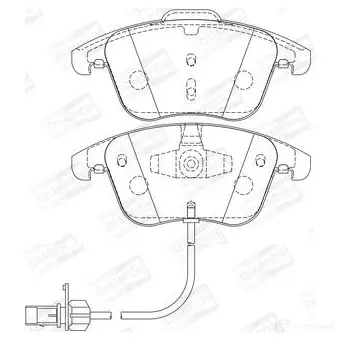 Тормозные колодки дисковые, комплект CHAMPION 573258CH 1208735535 RT S2P 4060426044572 изображение 0