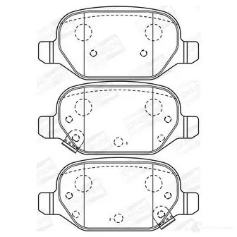 Тормозные колодки дисковые, комплект CHAMPION 4060426046149 1208737607 573427CH IE VVGF - Изображение 1