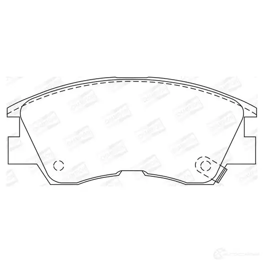 Тормозные колодки дисковые, комплект CHAMPION 4060426039141 572281CH JMM1 IY9 1208728937 - Изображение 1