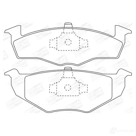 Тормозные колодки дисковые, комплект CHAMPION 4060426040352 XYB C4 1208726317 571915CH изображение 0