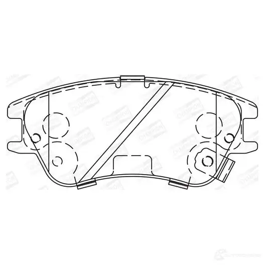 Тормозные колодки дисковые, комплект CHAMPION 4060426044183 573642CH JU 66I7 1208738117 - Изображение 1