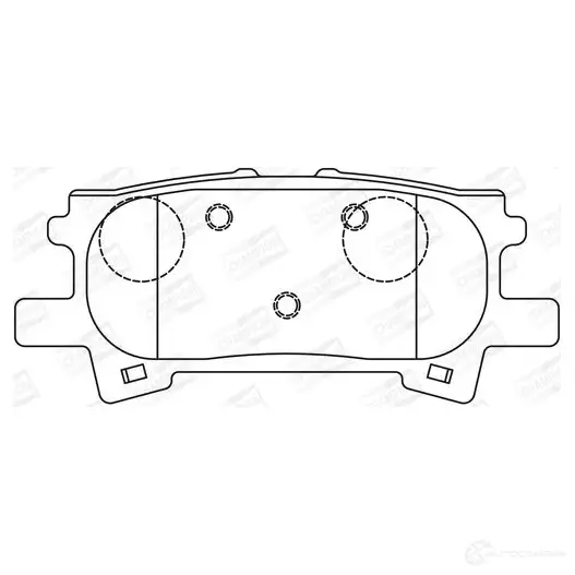 Тормозные колодки дисковые, комплект CHAMPION 4060426043124 27G8 Q 1208732069 572621CH - Изображение 1
