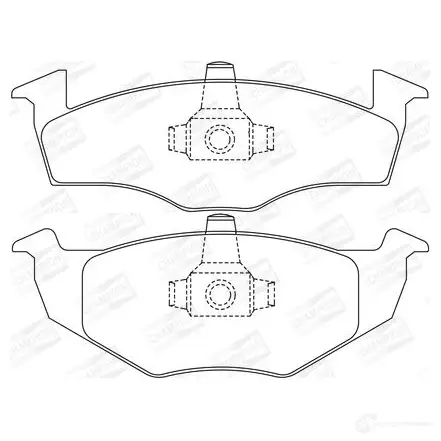 Тормозные колодки дисковые, комплект CHAMPION 571939CH 4060426040772 1208726687 147 7N изображение 0