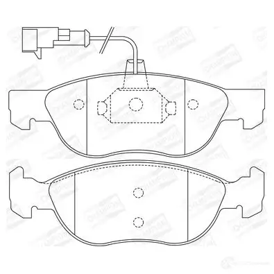 Тормозные колодки дисковые, комплект CHAMPION 571883CH 4060426040376 BA A355 1208725877 изображение 0