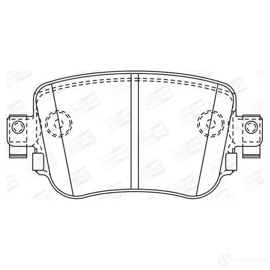 Тормозные колодки дисковые, комплект CHAMPION 4060426046170 2 DBTR4Z 1208737873 573603CH изображение 0