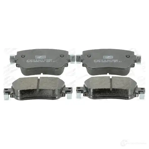 Тормозные колодки дисковые, комплект CHAMPION 4060426046170 2 DBTR4Z 1208737873 573603CH изображение 1