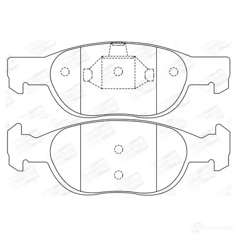 Тормозные колодки дисковые, комплект CHAMPION HXW 2RE 571949CH 1208726789 4060426040666 - Изображение 1